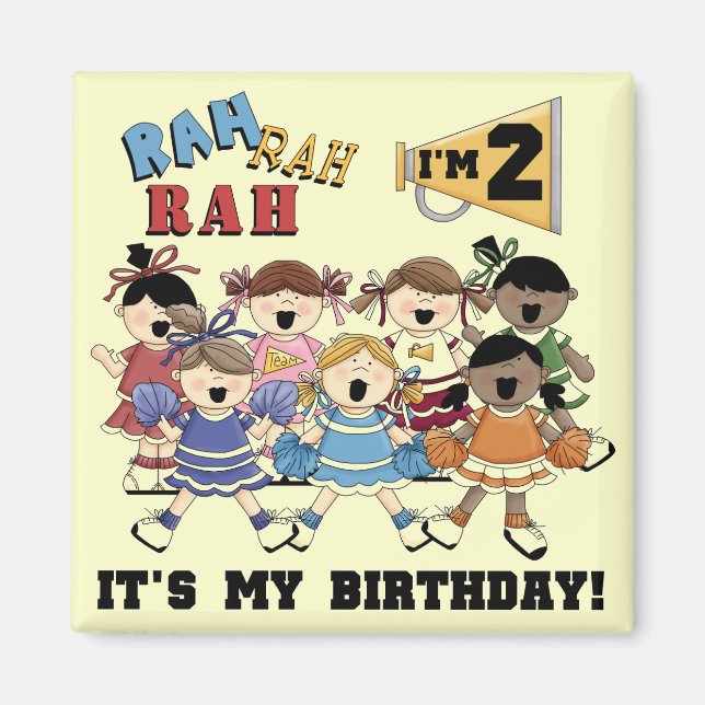 Imán Animadora camisetas y regalos de cumpleaños (Frente)