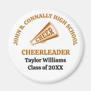 Imán Animadora de Orange High School Personalizada
