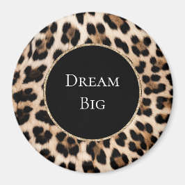 Imán Animal de Cream Leopard