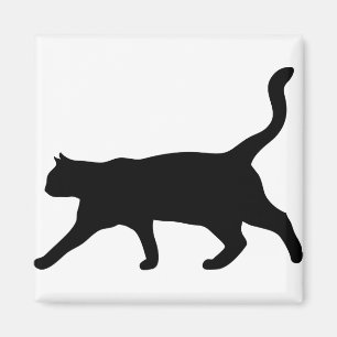 Imán Animal De Gato El Gato Doméstico De La Silueta Gat