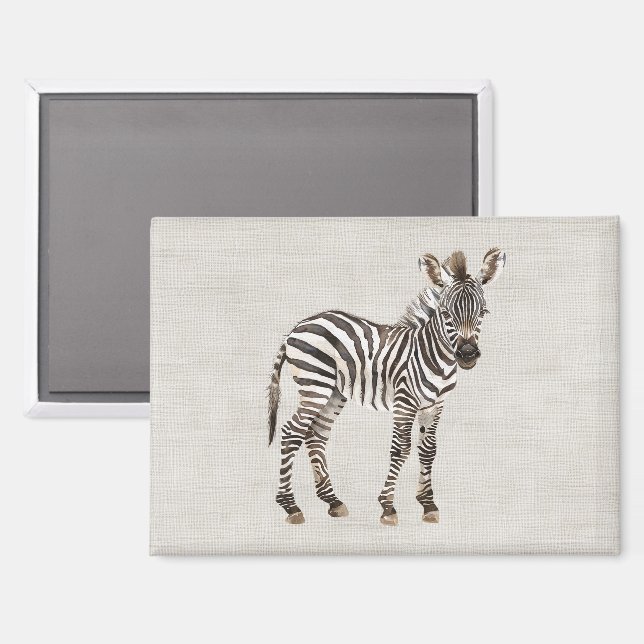 Imán Animal de safari cebra (Anverso/Reverso)