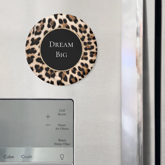 Imán Animal Leopardo Crema (In situ (nevera))