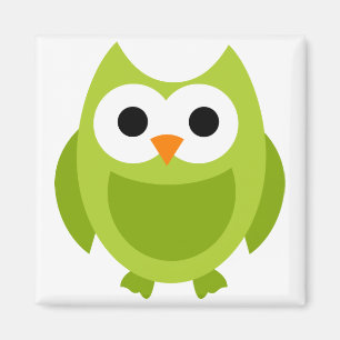 Imán Animal lindo del dibujo animado del verde de los