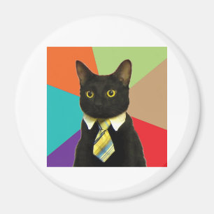 Imán Animal Meme del consejo del gato del negocio