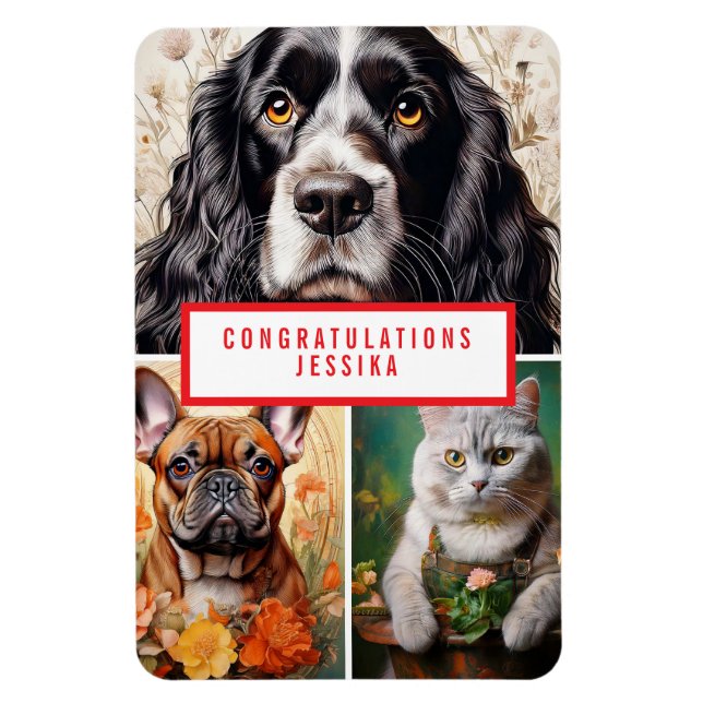 Imán Animal Pet Photography Magnet (Vertical)
