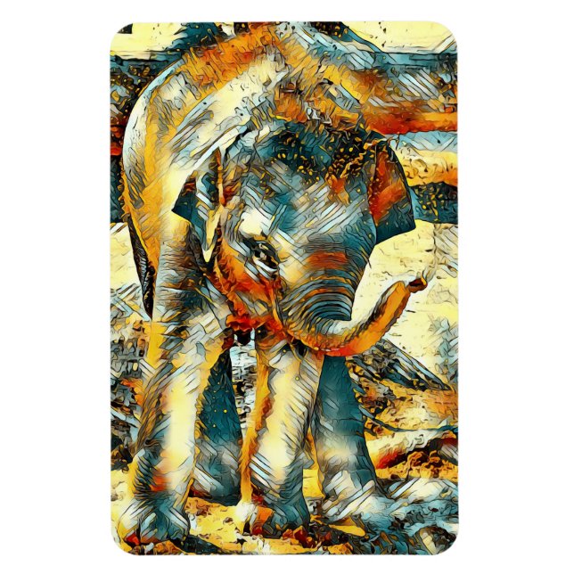Imán AnimalArt_Elephant_003 (Vertical)