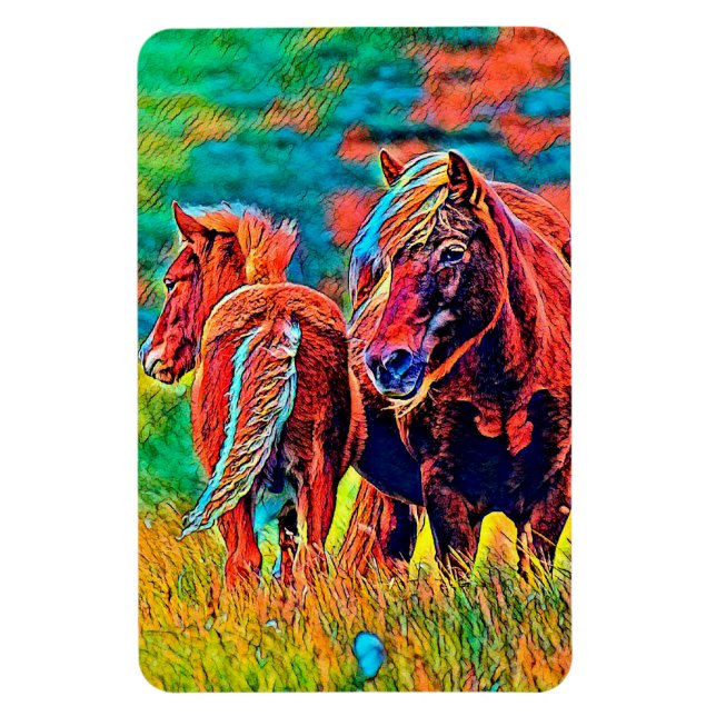 Imán AnimalColor_Horse_018 (Vertical)