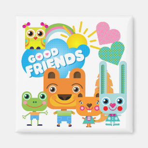 Imán Animales Buenos amigos