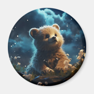 Imán Animales cortos bajo el cielo estrellado