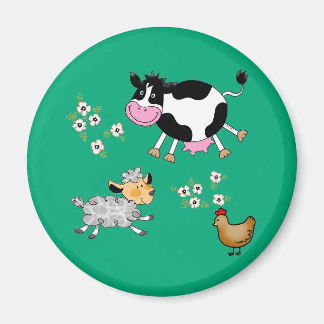 Imán animales de granja (Frente)