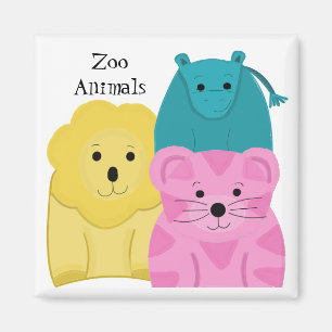 Imán Animales de zoológico bebés