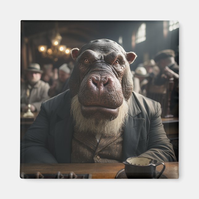 Imán Animales distinguidos de la Corte #3 (Frente)