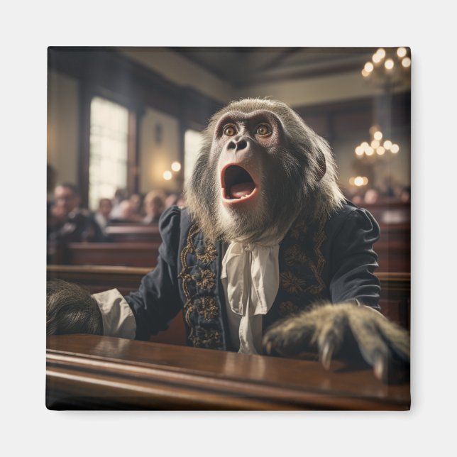 Imán Animales distinguidos de la Corte #6 (Frente)