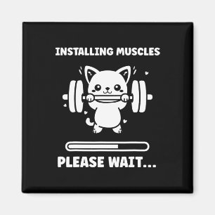 Imán Animales Instalando Músculos Fitness Culturismo Ga