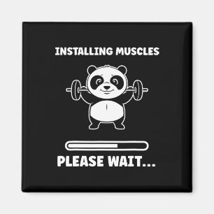 Imán Animales Instalando Músculos Fitness Culturismo Pa