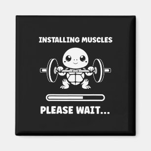 Imán Animales Instalando Músculos Fitness Culturismo Tu