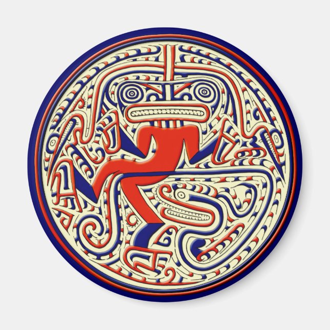 Imán Animales mitológicos precolombinos (Frente)