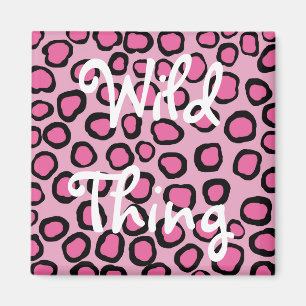 Imán Animales Rosa Imprimen Cosa Salvaje