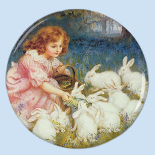 Imán Animales Tiernos Vintage de Pascua
