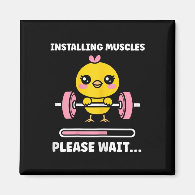 Imán Animals Installing Muscles Fitness Bodybuilding Ch (Frente)