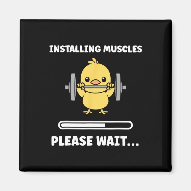 Imán Animals Installing Muscles Fitness Bodybuilding Ch (Frente)
