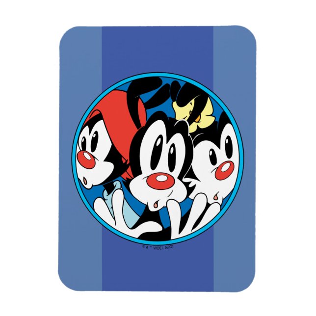 Imán Animaniacs | Gráfico circular de hermanos Warner (Vertical)