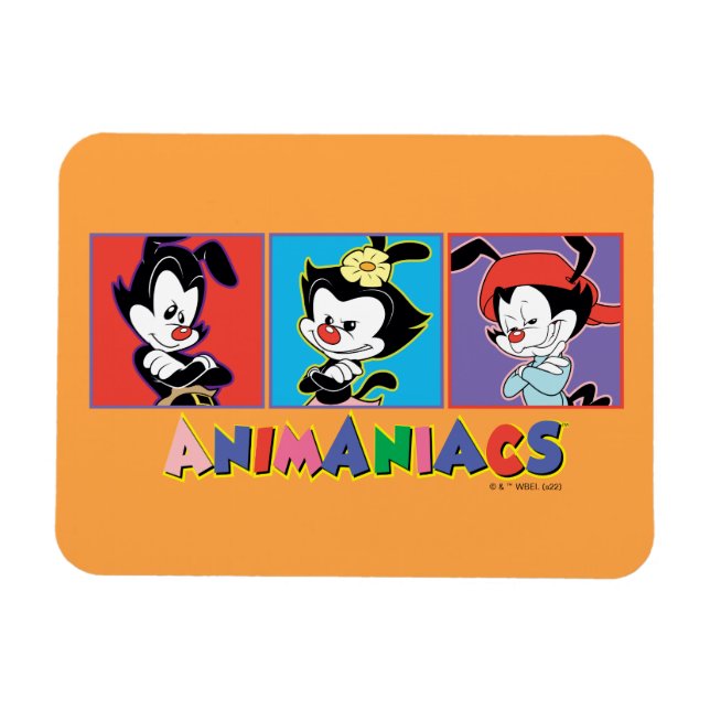 Imán Animaniacs | Gráfico de Yakko, Dot y Wakko (Horizontal)