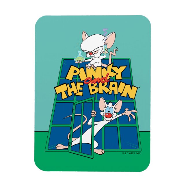 Imán Animaniacs | Pinky y el gráfico de la jaula del ce (Vertical)