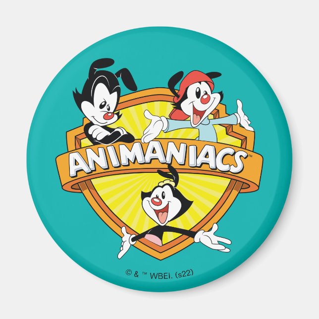 Imán Animaniacs | Warner Brothers & Sister WB Shield (Frente)