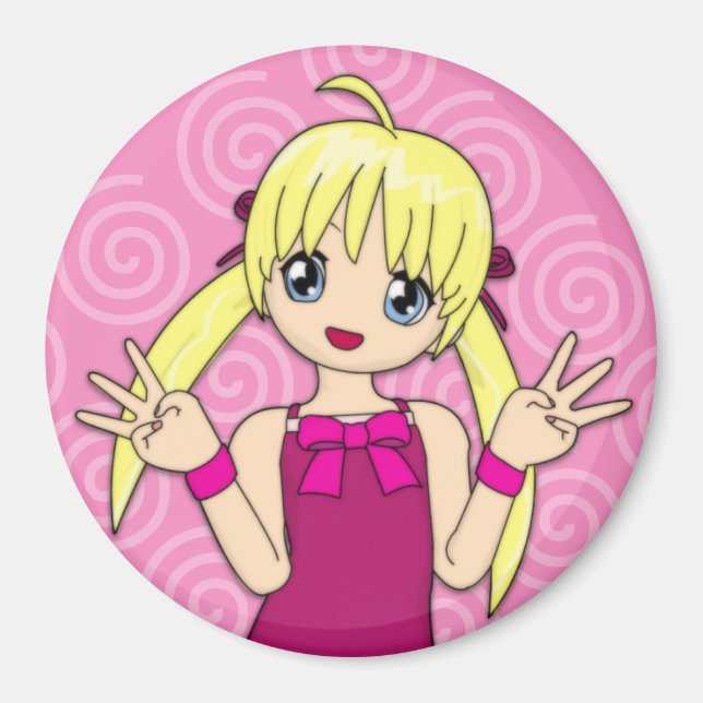 Imán Anime Birthday Magnet (Frente)