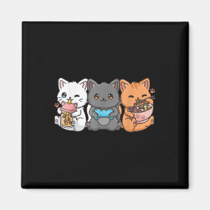 Imán Anime Boba Tea Bubble Tea Gaming Gamer Ramen Cat