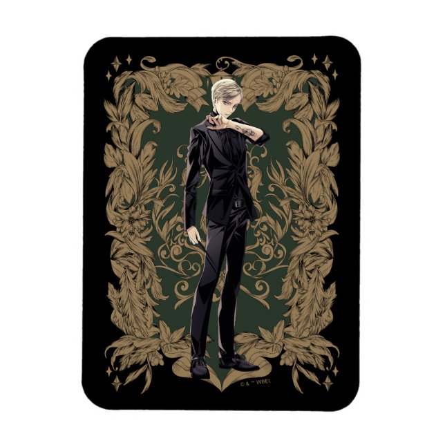 Imán Anime Draco Malfoy Ornate Frame (Vertical)