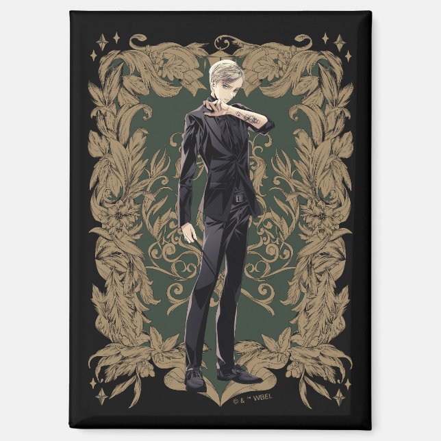 Imán Anime Draco Malfoy Ornate Frame (Anverso)