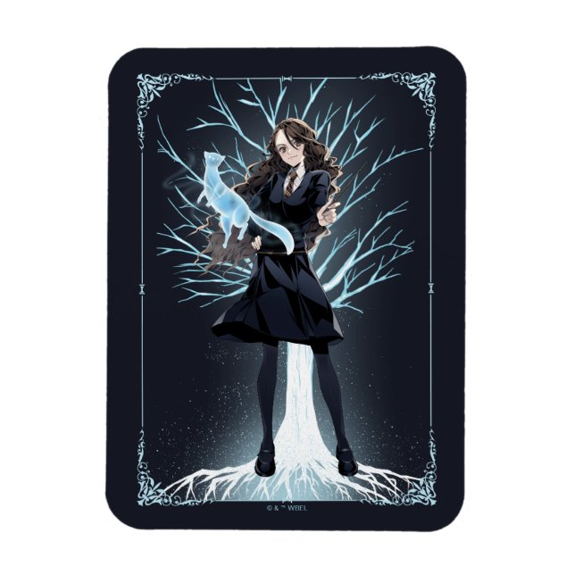 Imán Anime el Patronus nutria de Hermione Granger (Vertical)