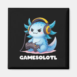 Imán Anime Gamesolotl Axolotl Niños 10-12 Niños Gamer G