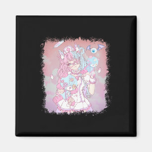 Imán Anime Kawaii Chica Estética Pastel Soft Waifu Japo