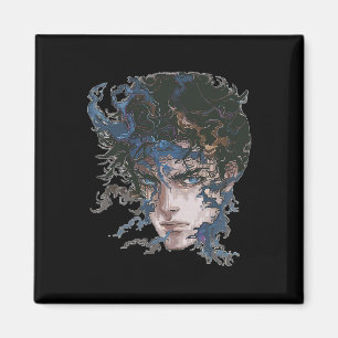 Imán Anime Manga Motif Blue eyes Art Anime