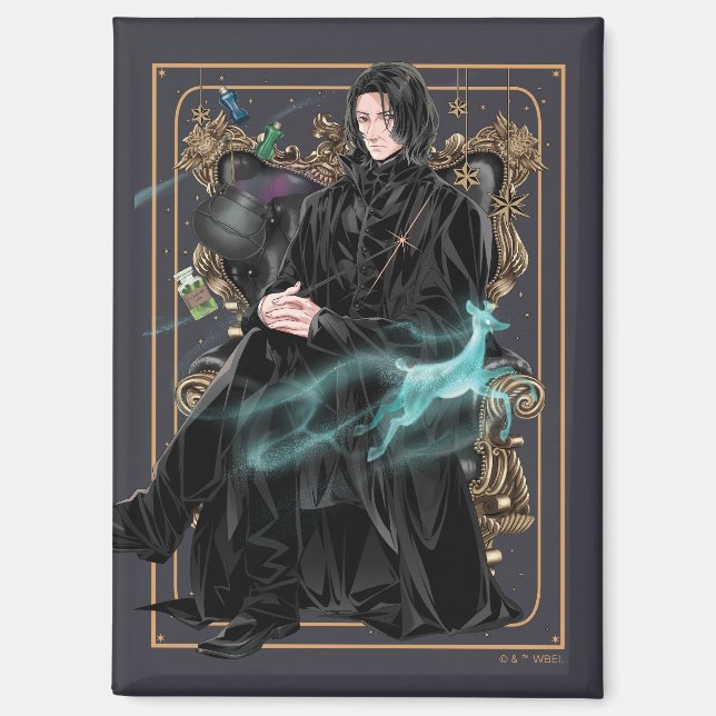 Imán Anime Profesor Severus Snape sentado (Anverso)