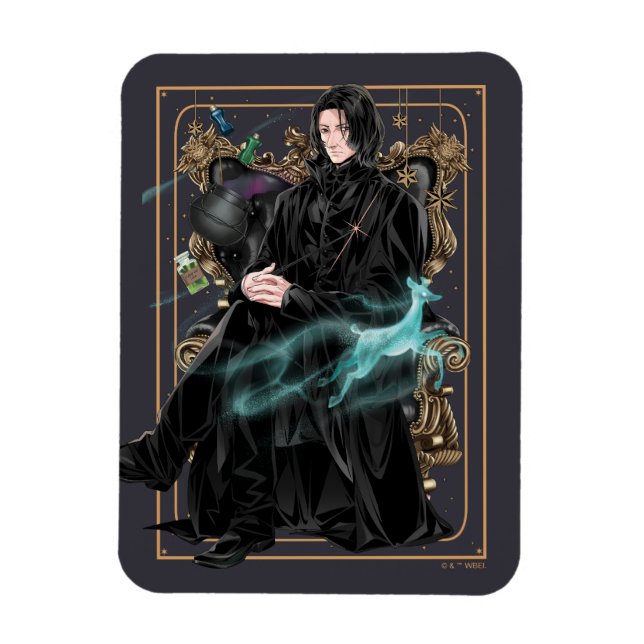 Imán Anime Profesor Severus Snape sentado (Vertical)