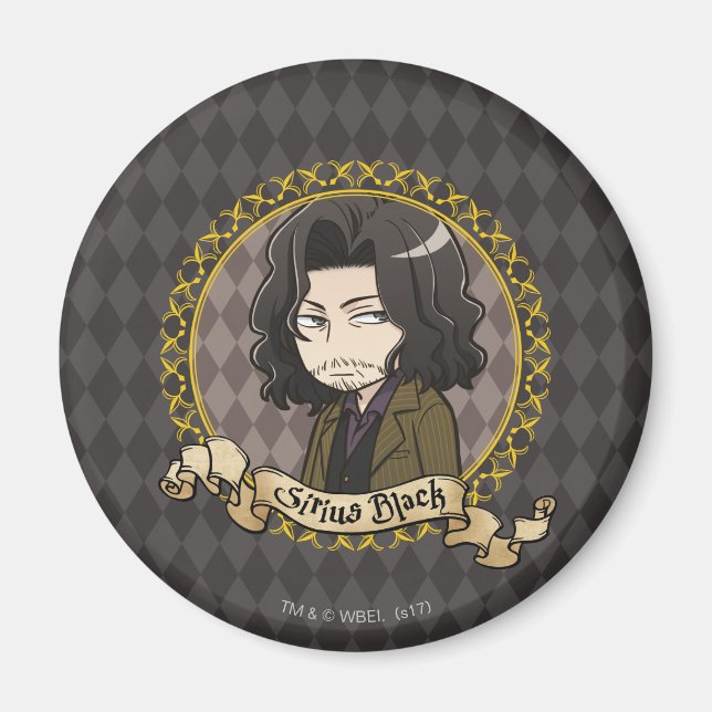 Imán Anime Sirius Black (Frente)