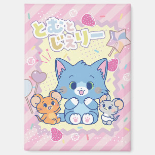 Imán Anime Tom y Jerry Strawberry Fun
