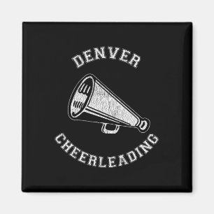 Imán Ánimo de Denver Angustiado Retro Cheerleader de lo