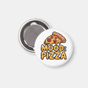 Imán Ánimo: Pizza - Personalizado divertido rebanado co