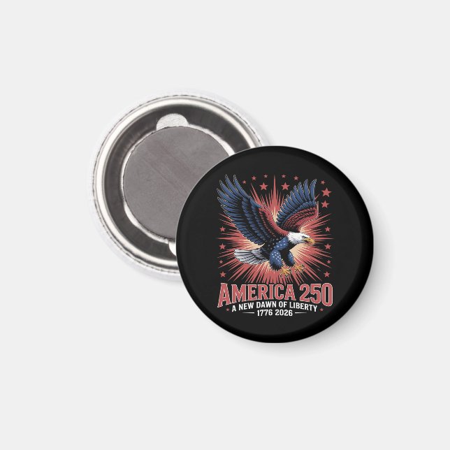Imán Aniversario 250 de América (Anverso/Reverso)