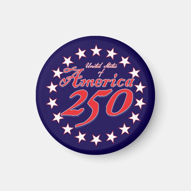 Imán Aniversario 250 de América (Frente)