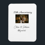 Imán Aniversario boda agregar nombre año imagen par de<br><div class="desc">diseño</div>