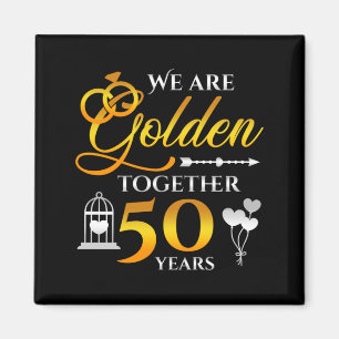 Imán Aniversario de Boda de Hombres 50 Años Juntos Dora