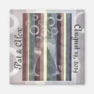 Imán Aniversario de encargo de la alegría 3 del arco