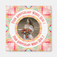 Aniversario de la boda personalizada Saludo de fot