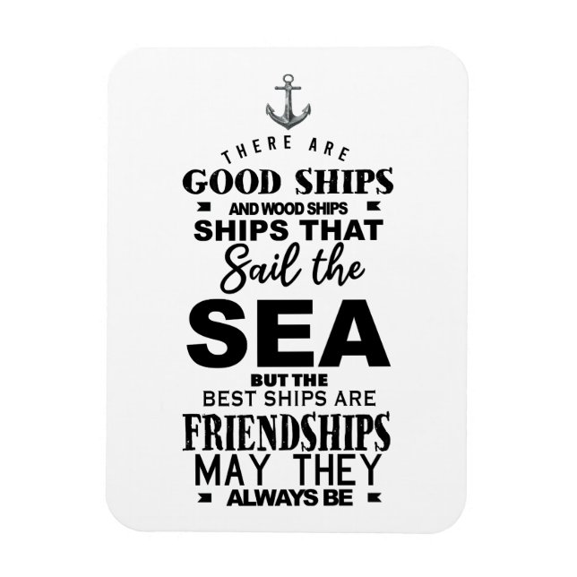 Imán Aniversario de la mejor cita de amistad de las bue (Vertical)